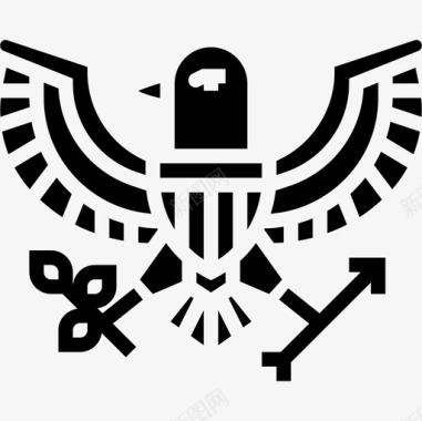 鹰美国4雕文图标图标