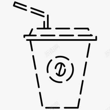 意式浓缩咖啡咖啡餐厅的图标图标