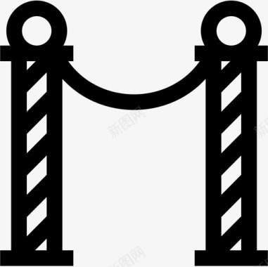 栅栏博物馆59直线图标图标