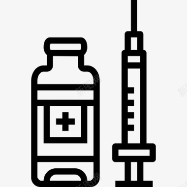 水痘疫苗疫苗药学31线性图标图标