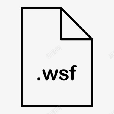 PDF文件格式wsf文件格式图标图标