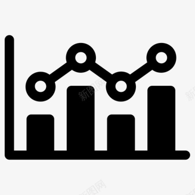 统计分析图表图标图标