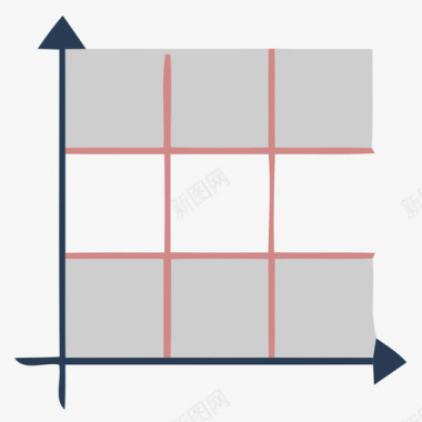 简约蓝紫色grid图标