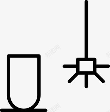 刷子刷子清洁卫生图标图标