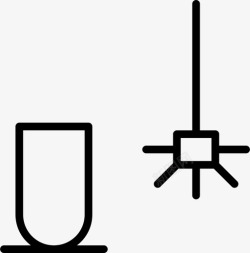 创意卫生间清洁刷子刷子清洁卫生图标高清图片