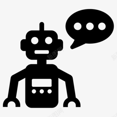 聊天机器人人工智能助理图标图标