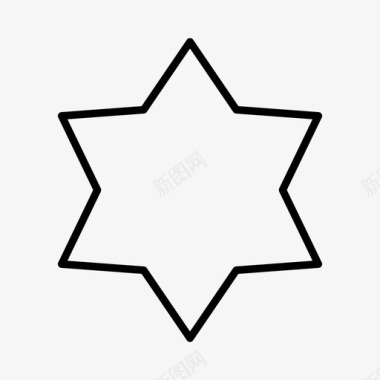 星几何多边形图标图标