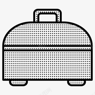 手提箱行李箱点缀着的手提箱图标图标