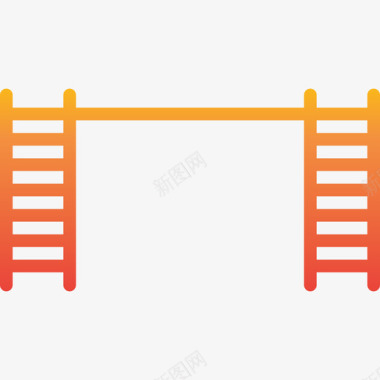 天蓝色梯子梯子游乐场10坡度图标图标