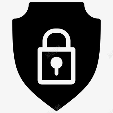 安全防护罩网络安全受保护网络图标图标