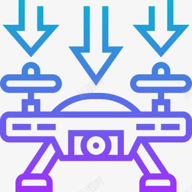 无人机着陆无人机5坡度图标图标