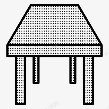 餐桌家具桌子星罗棋布图标图标