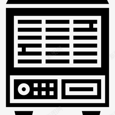用电加热器家用电器11字形图标图标