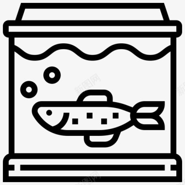 鱼缸动物装饰图标图标