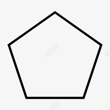 五边形几何几何图形图标图标