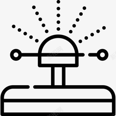 洒水器洒水器智能家居9线性图标图标
