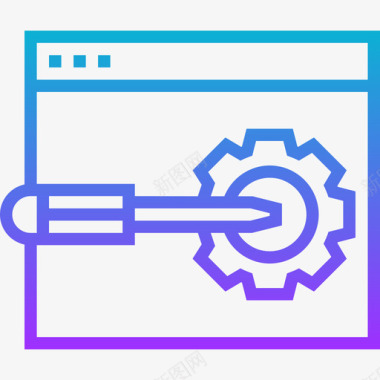 网络云标志设置网络分析6梯度图标图标