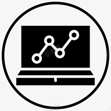 分析矢量图分析仪表板报告图标图标