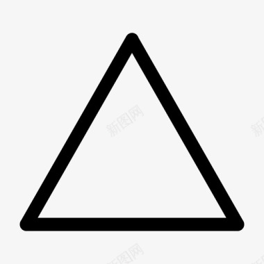 三边三角形等边几何体图标图标