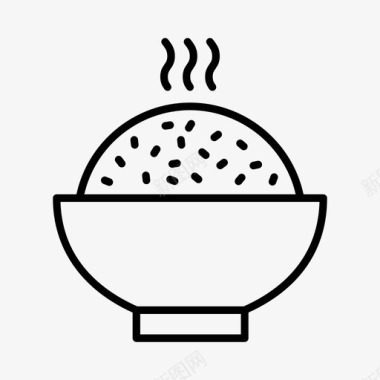 烹饪饭碗中餐厅烹饪图标图标