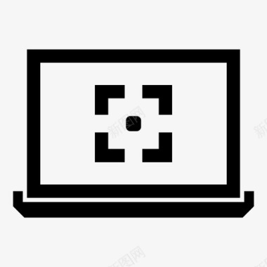 笔记本电脑娱乐游戏图标图标