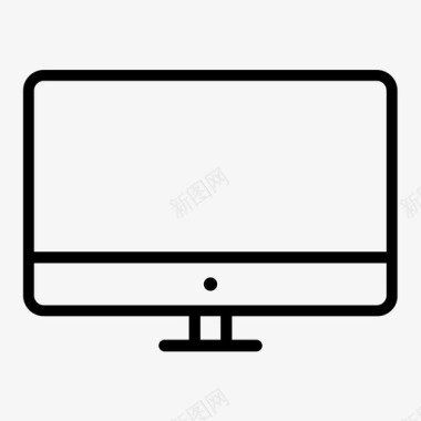 电脑屏幕桌面液晶显示器图标图标