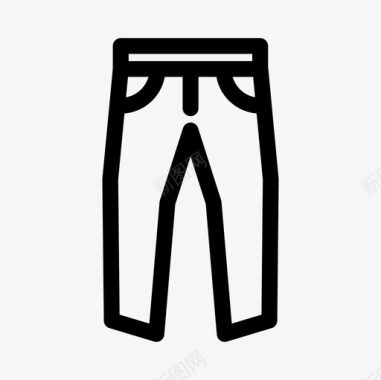 兽纹牛仔裤布料直纹牛仔裤图标图标