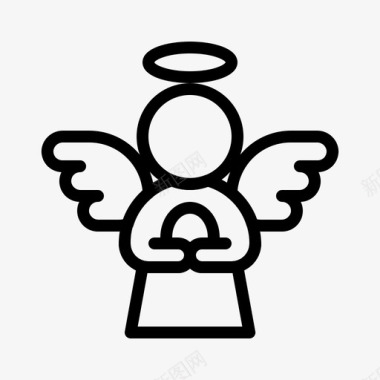 天使天使复活节彩蛋图标图标