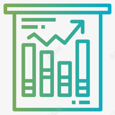 行业展架图表银行业63梯度图标图标