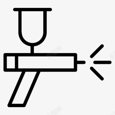 除虫喷雾气象学喷枪汽车图标图标