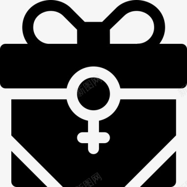 礼品盒女权主义18装满图标图标
