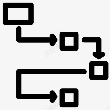 网站布局流程图编码编程图标图标