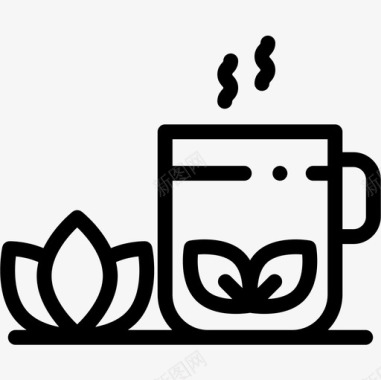 茶杯瓷器42直纹图标图标