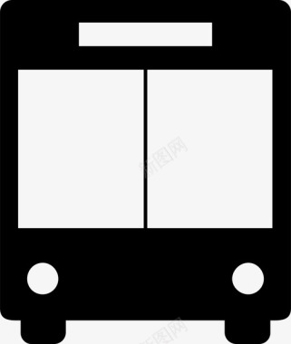 公共汽车素材公共汽车交通工具旅行图标图标