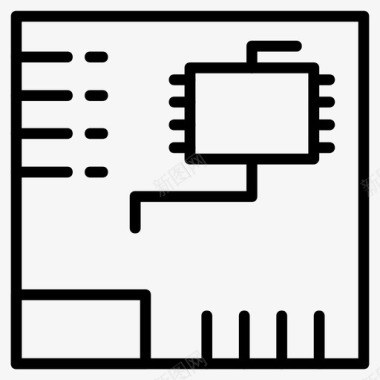 主板计算机电子图标图标