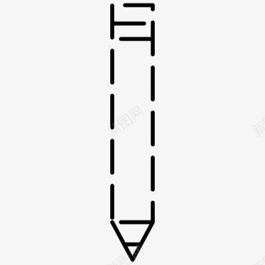 钢笔铅笔基本用户界面虚线图标图标
