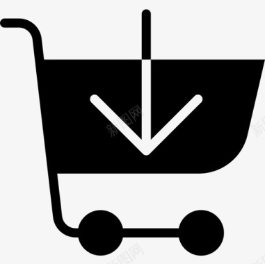 开心购物购物车电子商务106填充图标图标