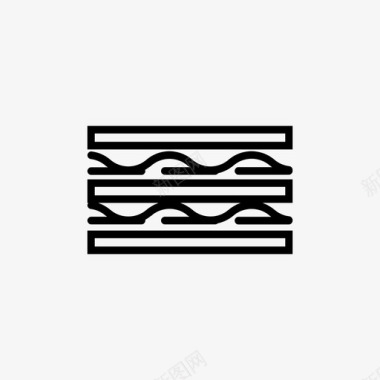 三明治快餐垃圾食品图标图标