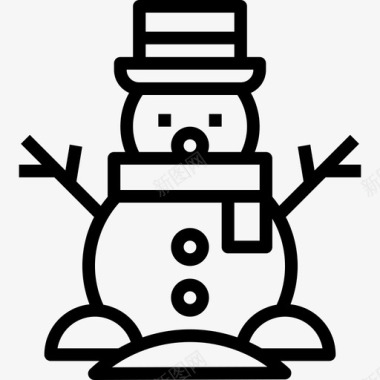 圣诞挂饰雪人圣诞147直系图标图标