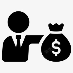 报酬收入金钱报酬图标高清图片