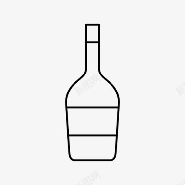 小包装酒瓶酒瓶酒酒吧图标图标