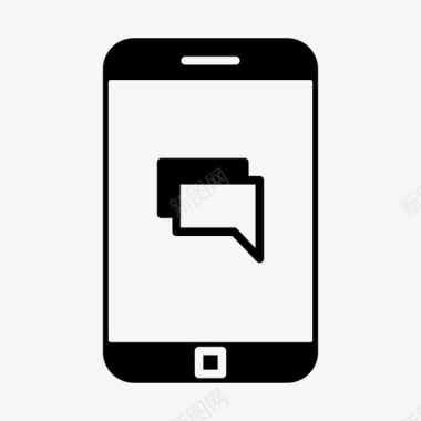 智能手机聊天连接对话图标图标
