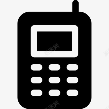 移动电话数字服务6已填充图标图标