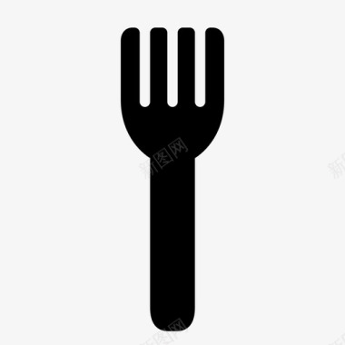 食品和餐厅叉子食物厨房图标图标