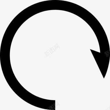 向左旋转旋转箭头图标图标
