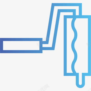 油漆辊美术12梯度图标图标