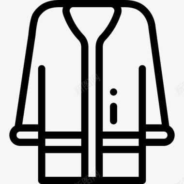 开襟羊毛衫秋季配件线性图标图标