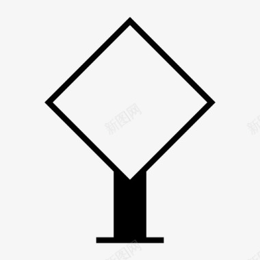 路标导航灯杆图标图标