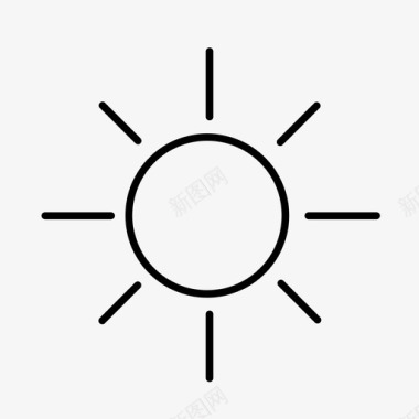 阳光夏天温暖图标图标