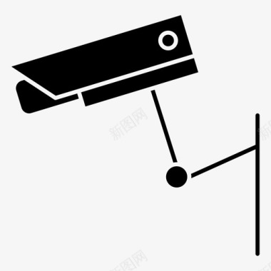 公共信息标志安全标志监控摄像头安全安全标志图标图标